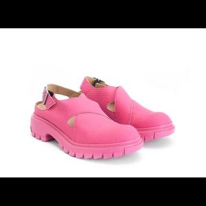 Pink John Fluevog Sunday Slingback Sandal